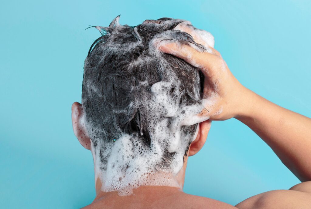 Man Shampoo Hair Blue scaled
