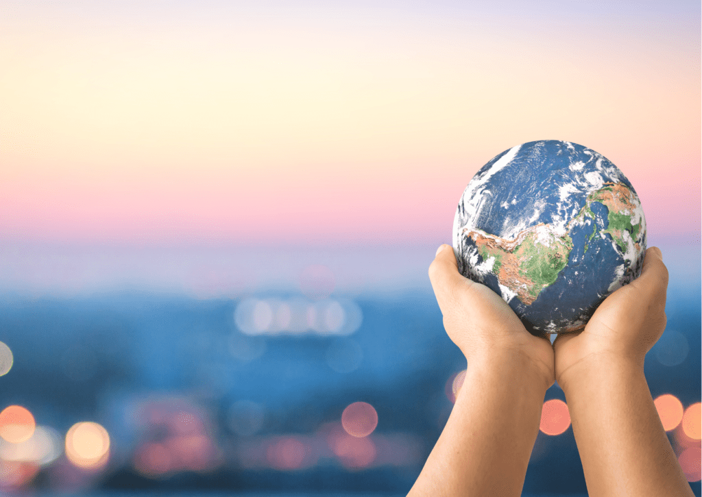 Planet in hands