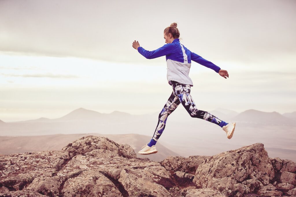 73 Zero Running Jacket in Matisse Blue 95 worn with Enduro Leggings 55 from BAM scaled