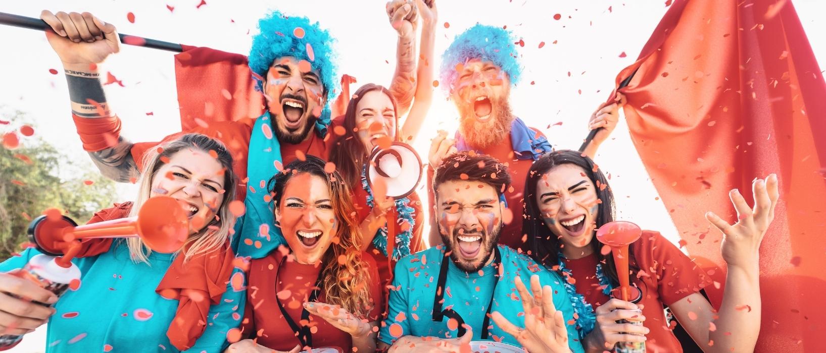 Website Header sports fans
