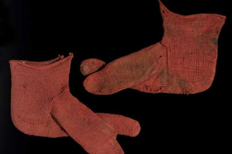 Egyptian nail bound socks from the third to the fifth century AD