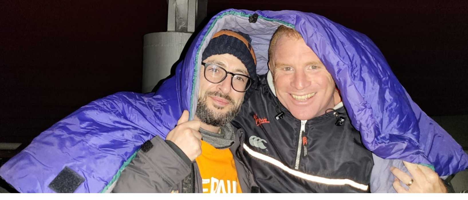 Play It Green Founders Sleep Rough