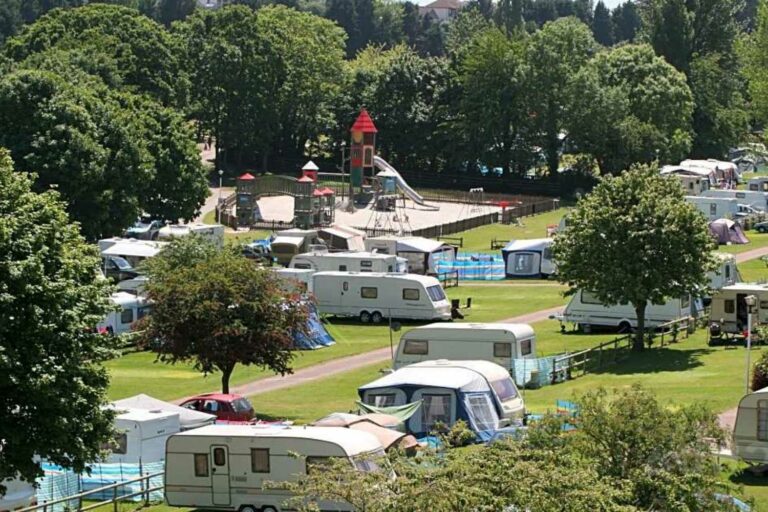 Tent and Caravan Pitches at Ladys Mile Park
