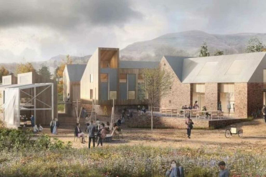 Artist rendering of the Black Mountains College Campus Photo by Featherstone Young