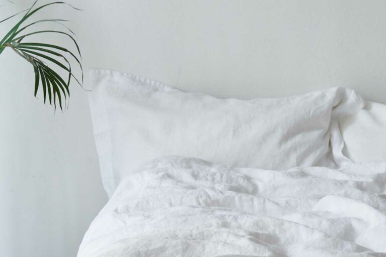 Ecosophy white organic bed linen
