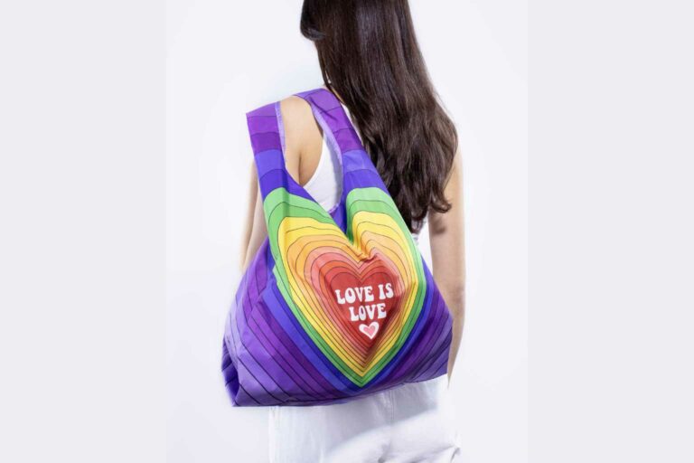 Shopping Bag Kind Bags Love is Love medium reusable bag