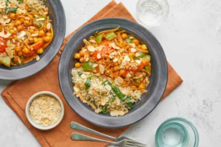 Plant Based Meals Mindful Chefs creamy chickpea curry with kale rice