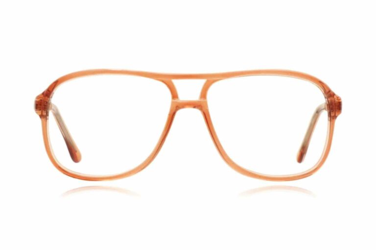 Sustainable Eyewear Peeps genuine vintage aviators in brown acetate 1