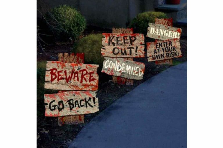 Eco Friendly Halloween Sustainable horror signs from Etsy