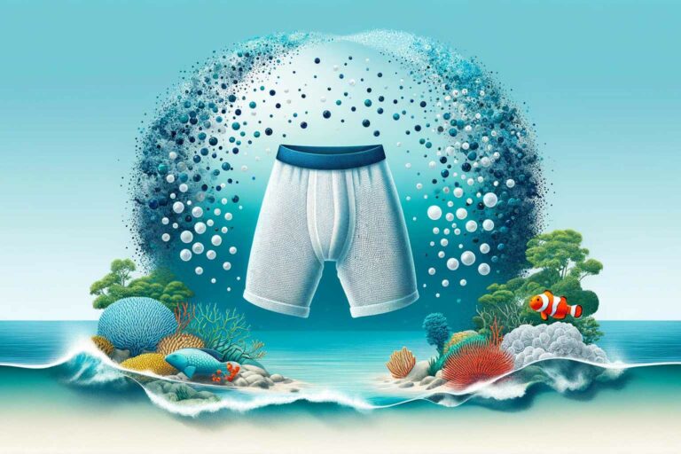 Sustainable Underwear Polyester based underwear releases microplastics which end up in the oceans when washed