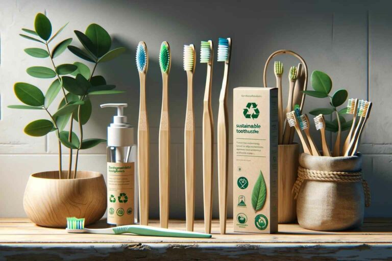 Sustainable Toothbrushes Look for brushes made from sustainable materials that come in biodegradable packaging