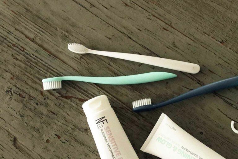 Sustainable Toothbrushes The Natural Family Co. Bio Toothbrush is biodegradable along with its packaging
