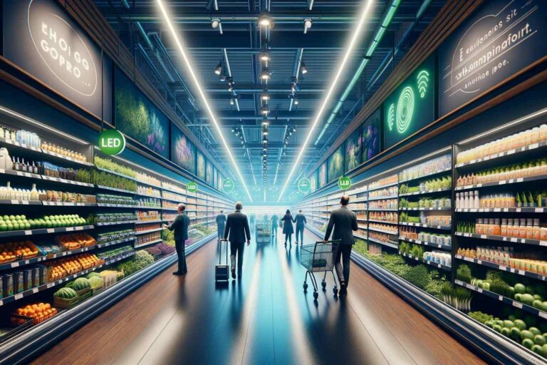Positive Steps Sainsburys is taking great strides towards its net zero target inclduing fitting LED lights in stores