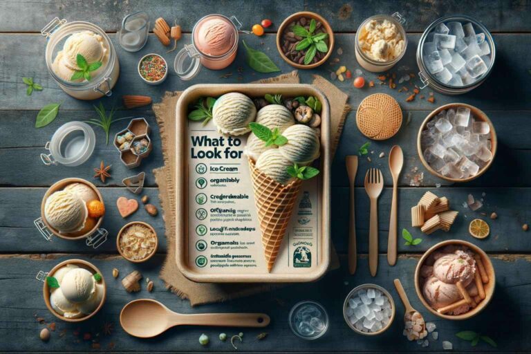 Sustainable Ice Cream Choosing ice cream that is plant based can significantly lower the footprint of this tasty treat