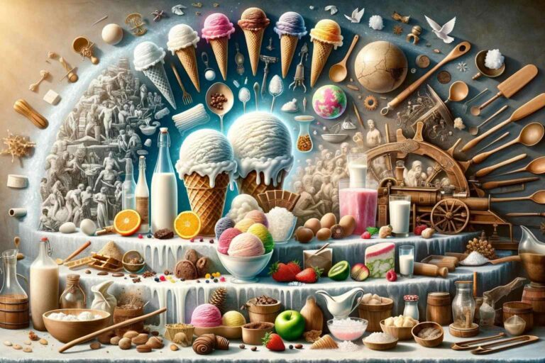 Sustainable Ice Cream Ice cream has a rich and diverse history that dates back over 4000 years