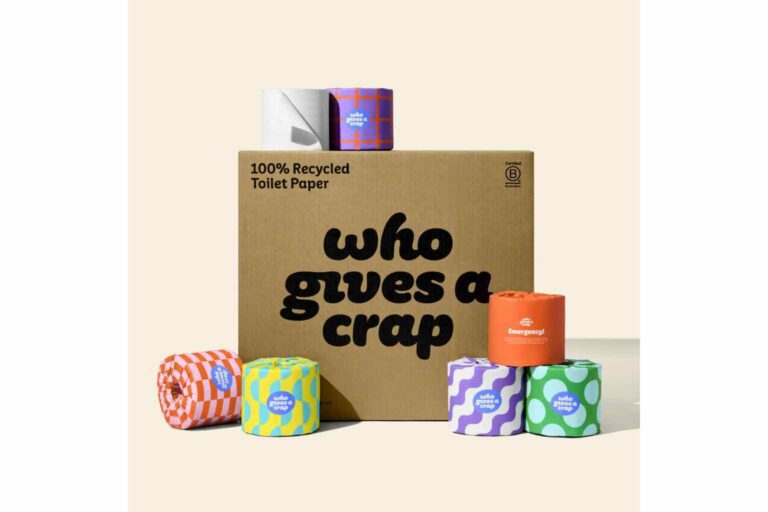 Sustainable Toilet Paper Who Gives a Crap 100 recycled toilet paper