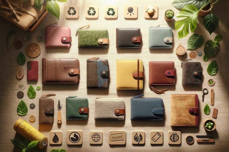 Sustainable Wallets Look for wallets made from natural or recycled materials to lower your personal footprint