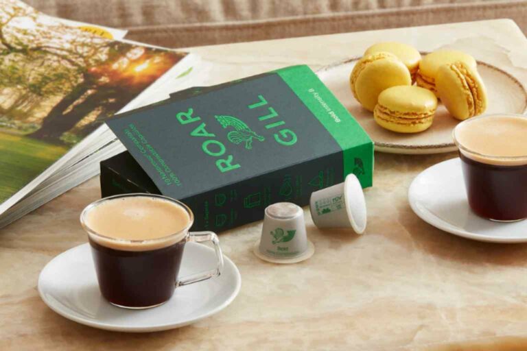 Sustainable Coffee Capsules Roar Gills compostable capsules come in a number of intesities to provide lots of choice