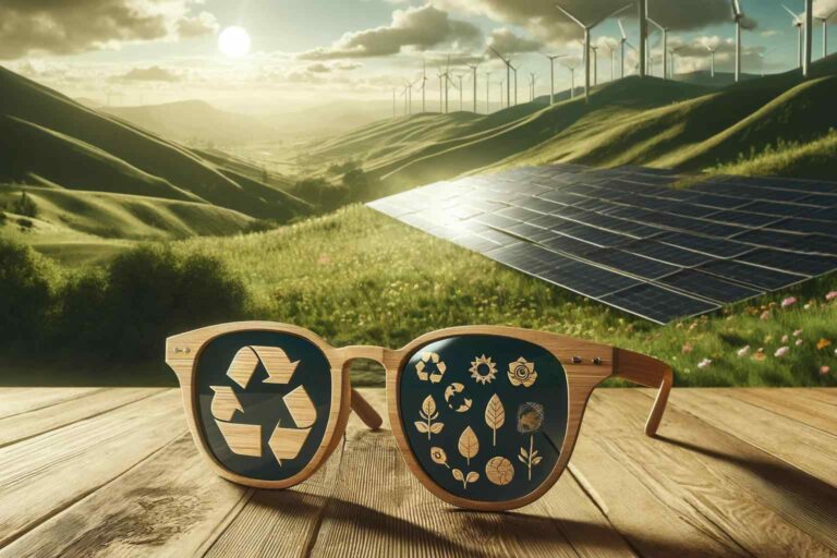Sustainable Sunglasses Look for sunglasses made from recycled materials or renwable ones like wood or bamboo